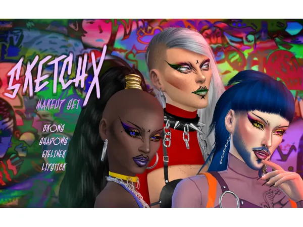 Mix SKETCHX SET - The Sims 4 Custom Content