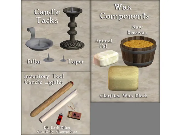 Incandescent Candles Functional Candles - The Sims 2 Custom Content