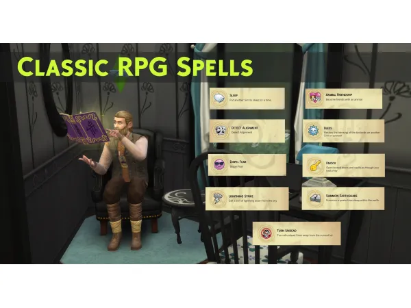 Maxis Match Classic RPG Spells - The Sims 4 Custom Content