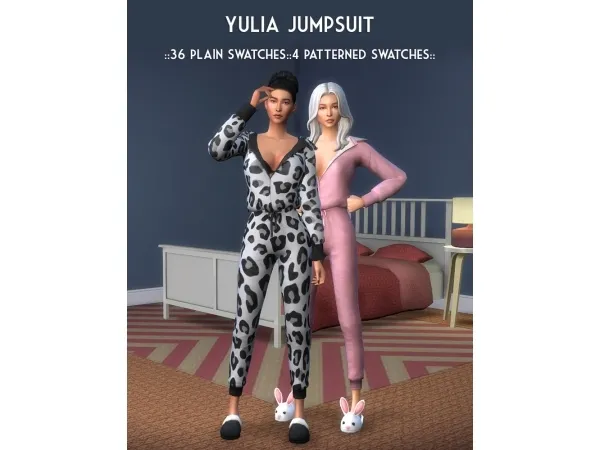 Maxis Match Yulia Jumpsuit creamforbreakfast by ice - The Sims 4 Custom Content