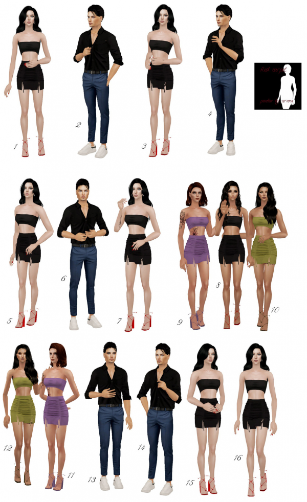 Red Carpet posebox Part 2 by simsfinds - The Sims 2 Custom Content