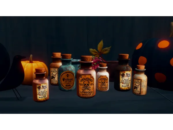 Mix [Halloween Treats 2] Witch's Poison by rrtt - The Sims 4 Custom Content