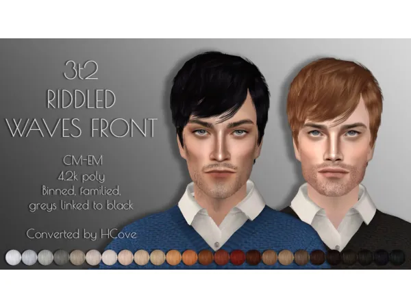 3t2 Riddled Waves Front - The Sims 2 Custom Content