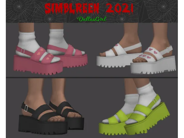 Maxis Match Heart Attack Sandals - The Sims 4 Custom Content