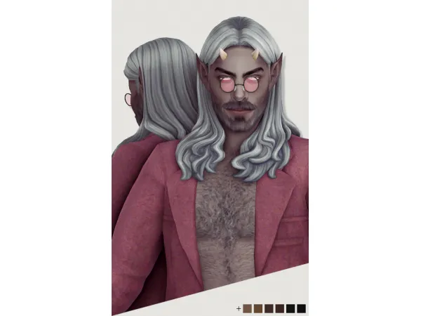 Maxis Match Simblreen 2021 Goetia set male hair - The Sims 4 Custom Content