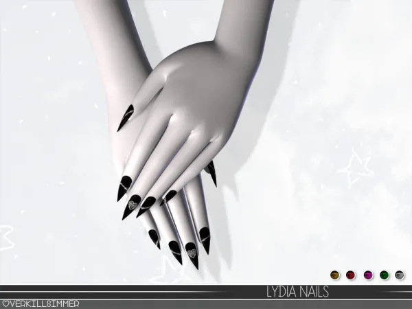 Mix Lydia nails - The Sims 4 Custom Content