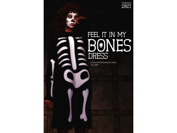 Maxis Match feel it in my bones dress - The Sims 4 Custom Content