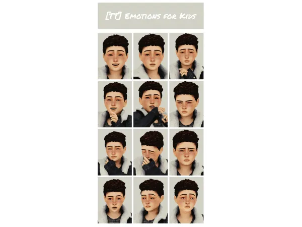 Mix [TT] Emotions for Kids by talentedtrait - The Sims 4 Custom Content