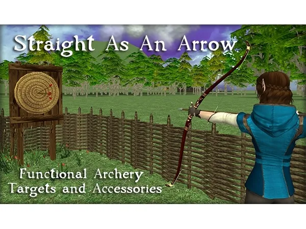 Straight As An Arrow Functional Archery - The Sims 2 Custom Content