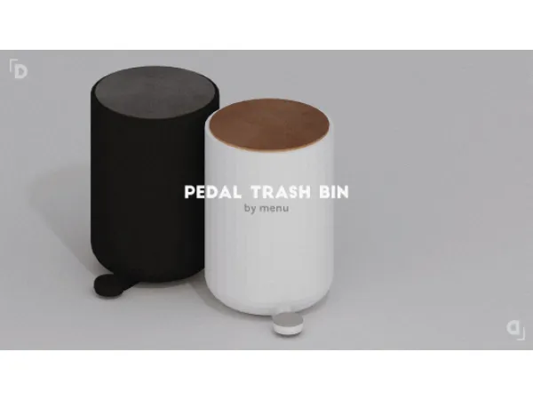 Alpha menu pedal trash bin - The Sims 4 Custom Content
