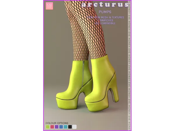Alpha HONEY Arcturus Pumps by SM Sims - The Sims 4 Custom Content