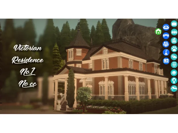 Maxis Match Victorian Residence No 1 no full furnished - The Sims 4 Custom Content