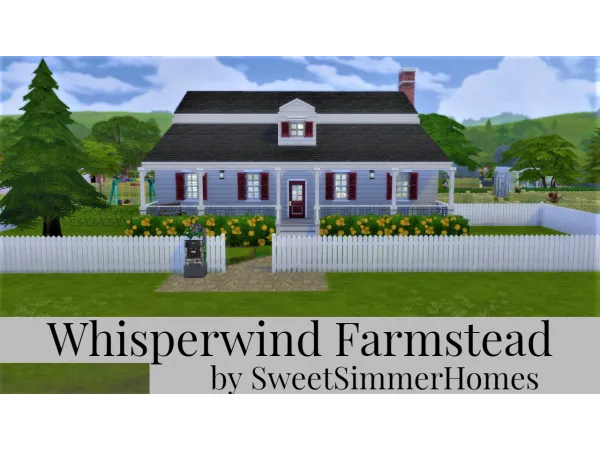 Maxis Match Whisperwind Farmstead by SweetSimmerHomes - The Sims 4 Custom Content