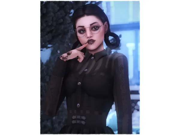 Maxis Match Cassandra Goth - The Sims 4 Custom Content