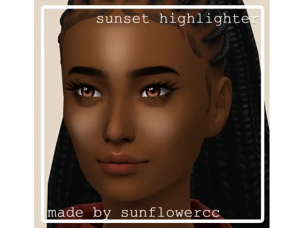 Maxis Match Sunset Highlighter by sunflowercc - The Sims 4 Custom Content