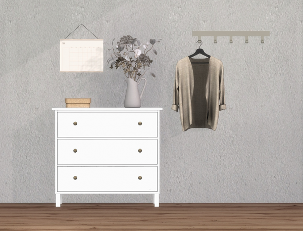 Alpha Nielstrup Dresser by simsfinds - The Sims 4 Custom Content