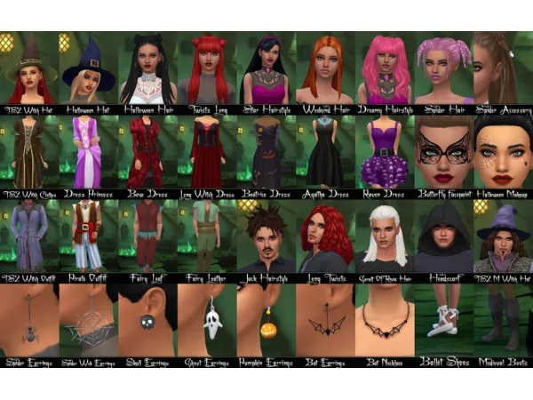 Maxis Match Halloween Pack 2021 by Kiara Zurk - The Sims 4 Custom Content