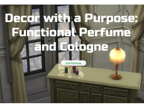 Maxis Match Decor with a Purpose Functional Perfume and Cologne by Ilex - The Sims 4 Custom Content