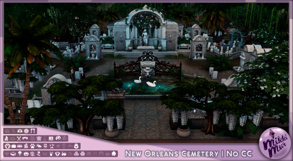 Maxis Match New Orleans Cemetery Sims 4 No Кладбище Нового Орлеана by simsfinds - The Sims 4 Custom Content
