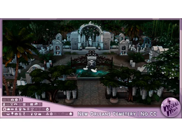 Maxis Match New Orleans Cemetery Sims 4 No Кладбище Нового Орлеана by MikkiMur - The Sims 4 Custom Content