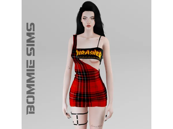 Alpha Lalisa Dress (Patreon Early Access) - The Sims 4 Custom Content