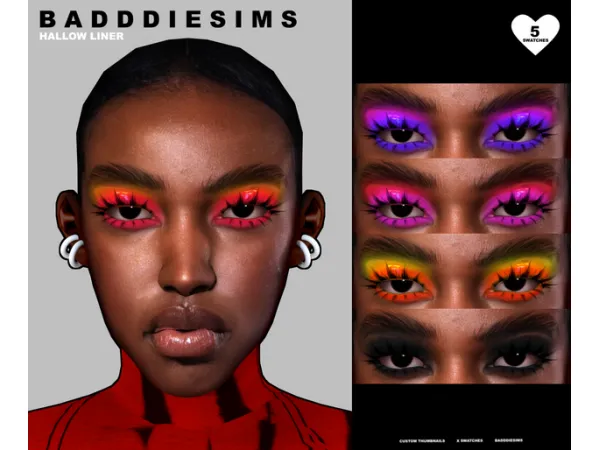 Alpha HALLOW LINER by simsfinds - The Sims 4 Custom Content