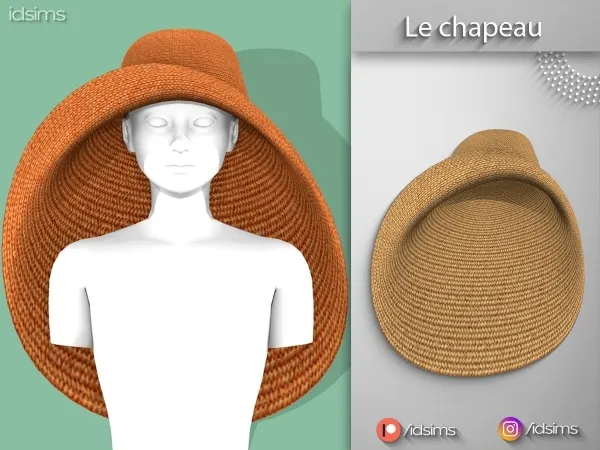 Alpha Le chapeau by polygoncouture - The Sims 4 Custom Content