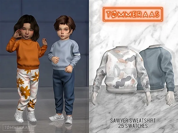Alpha TØMMERAAS Sawyer Sweatshirt (21) - The Sims 4 Custom Content