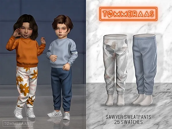 Alpha TØMMERAAS Sawyer Sweatpants (22) - The Sims 4 Custom Content