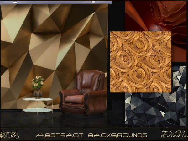 Alpha ABSTRACT BACKGROUNDS - The Sims 4 Custom Content