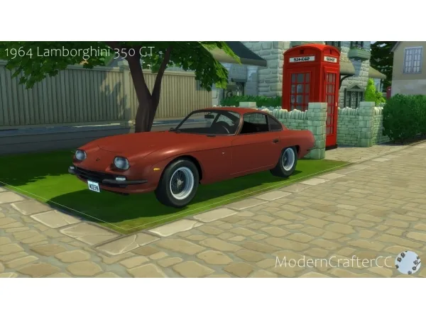 Mix 1964 LAMBORGHINI 350 GT - The Sims 4 Custom Content