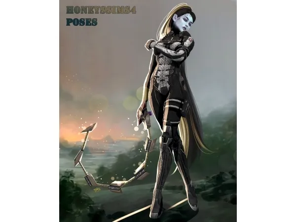 Mix HoneysSims4 [HS4] (Soul Calibur) Snake SwordIvy Poses - The Sims 4 Custom Content