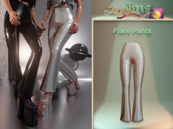Alpha Flare Pants by v1s4g3 - The Sims 4 Custom Content