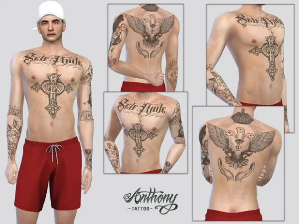 Mix Anthony Tattoo (Mick) by simsfinds - The Sims 4 Custom Content