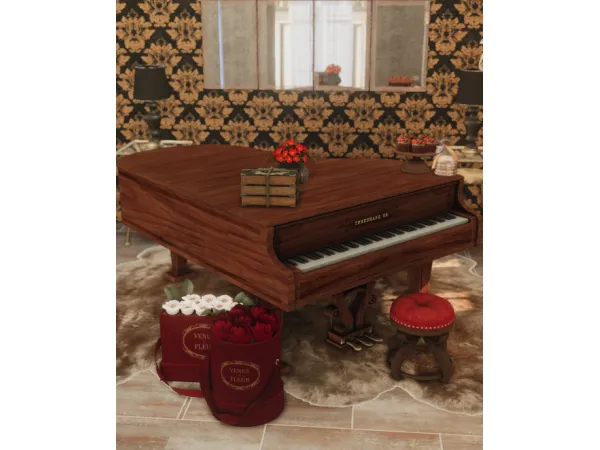 Mix Lily's Old Grand Piano - The Sims 4 Custom Content