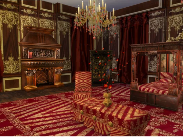 Alpha Dinasty Bedroom Set by Anna Quinn Stories - The Sims 4 Custom Content