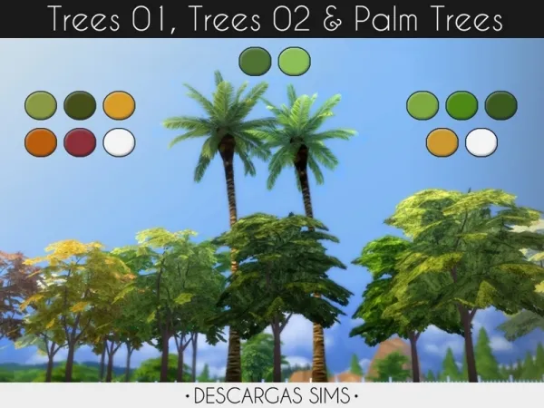 Maxis Match Trees - The Sims 4 Custom Content