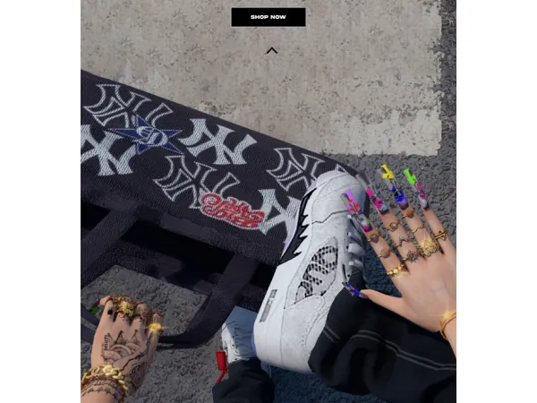 Alpha chromehearts nails by bknysimz - The Sims 4 Custom Content