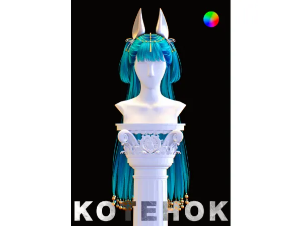 Alpha Cleopatra Hair (Ancient Egypt Edition) by kotehoksims - The Sims 4 Custom Content