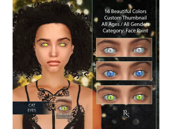 Mix Cat Eyes by Revolution Sims - The Sims 4 Custom Content