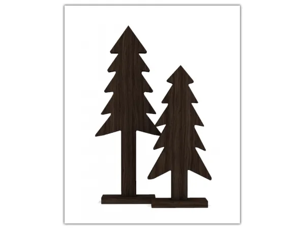 Mix Holiday Gift 2021 Pine Trees by simsfinds - The Sims 4 Custom Content