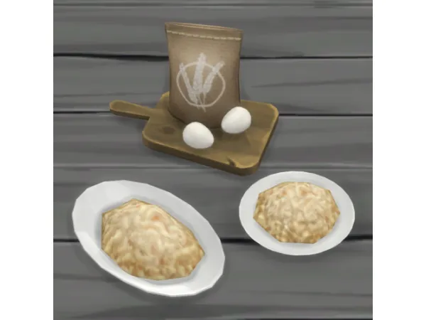 Maxis Match Macaroni Noodle Ingredient - The Sims 4 Custom Content