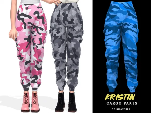 Alpha Kristin Cargo Pants - The Sims 4 Custom Content