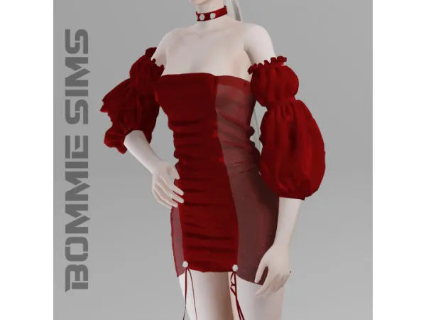 Alpha Steph Dress (Patreon Early Access) - The Sims 4 Custom Content