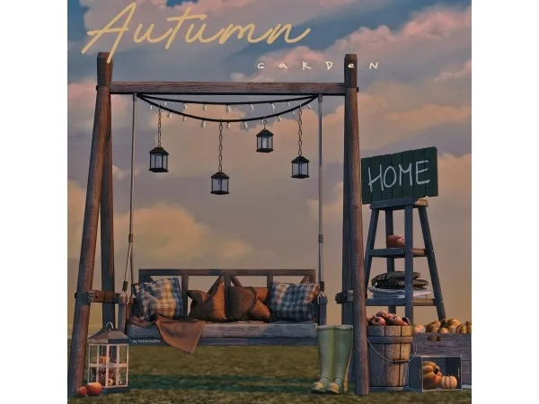The Sims 4 CC pack - Autumn garden