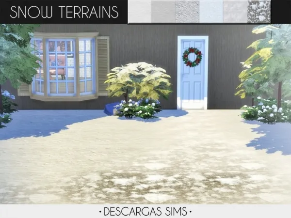 Alpha Snow Terrains - The Sims 4 Custom Content