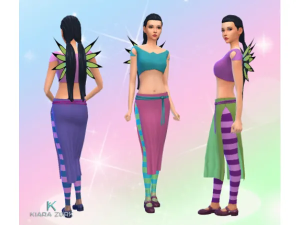 Maxis Match Hay Lin Hair Outfit - The Sims 4 Custom Content