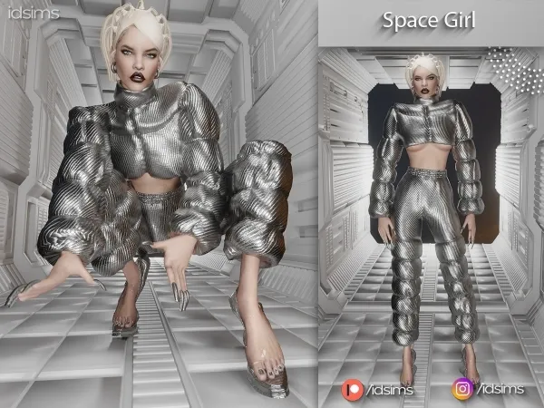 Alpha Space Girl - The Sims 4 Custom Content
