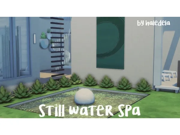 Maxis Match haledela Still Water Spa - The Sims 4 Custom Content