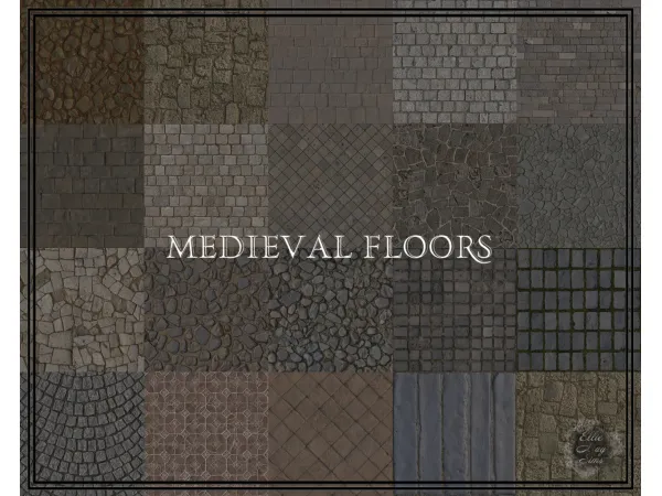 Mix EllieMaySims Medieval floors and ground surfaces - The Sims 4 Custom Content